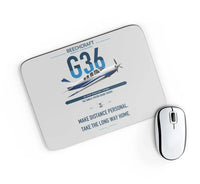 Thumbnail for Beechcraft Bonanza G36 design on light gray rectangle mouse pad