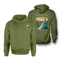 Thumbnail for VINTAGE G4461 - The Runway Foam Drill - Double-Side Hoodie design on greenarmy double side