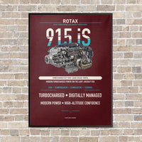 Thumbnail for 915 iS vertical canvas print - framed - dark red background