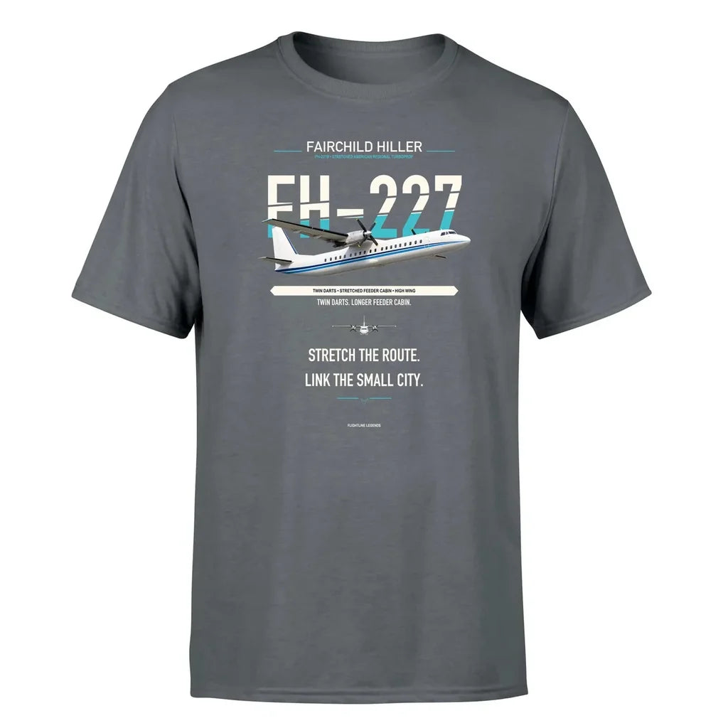 Fairchild Hiller FH-227B design on gray single side