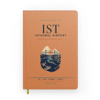 Thumbnail for Istanbul Airport (IST) design on orange notebook