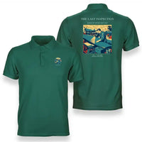 Thumbnail for VINTAGE G4536 - The Last Inspection - Double-Side Polo T-Shirt design on green