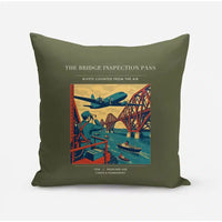 Thumbnail for VINTAGE G4482 - The Bridge Inspection Pass - Designed Pillows design on greenarmy