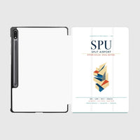 Thumbnail for Split Airport (SPU) design on white samsung tablet tablet case