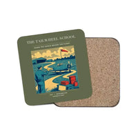 Thumbnail for The Tailwheel School - Designed Coasters design on green army 1-piece
