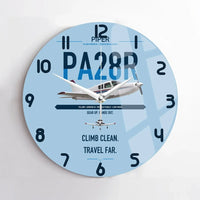 Thumbnail for Piper PA-28R Arrow III design on light blue no frame wall clock