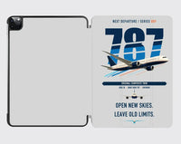 Thumbnail for Boeing 787-8 Dreamliner design on light gray ipad tablet case