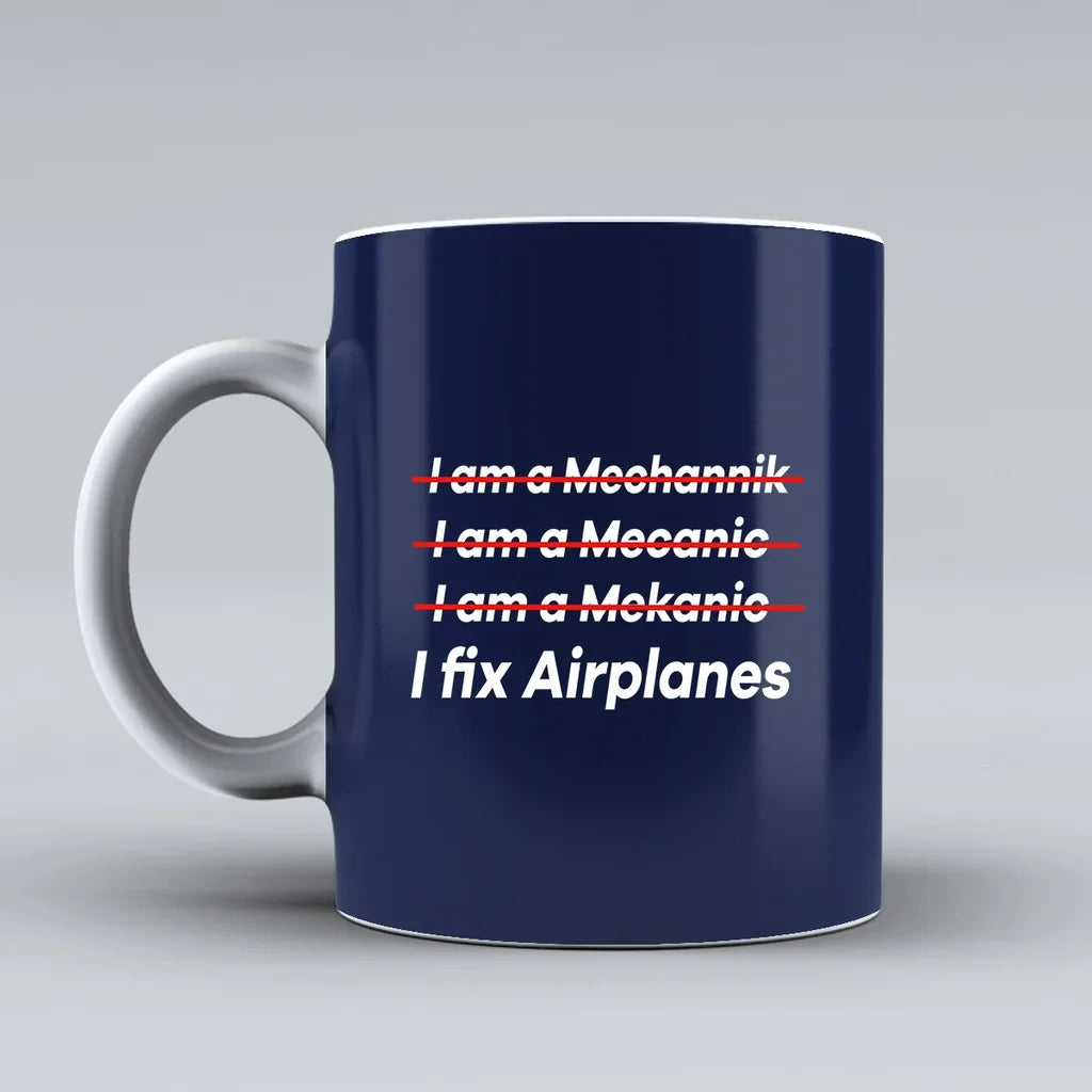 Customisable I Fix Airplanes Mug - view 6