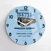 Thumbnail for TFE731 design on light blue no frame wall clock
