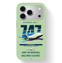 Thumbnail for Boeing 747-400 Dreamlifter design on light green magsafe iphone case