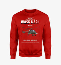 Thumbnail for Westland Wasp HAS1 design on red sweatshirt