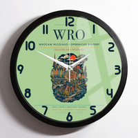 Thumbnail for Wrocaw Nicolaus Copernicus Airport WRO Wall-Clock Framed - Light Green