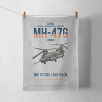Thumbnail for Boeing MH-47G Chinook design on light gray towel