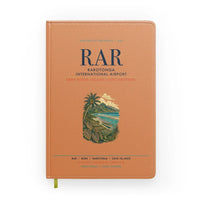 Thumbnail for Rarotonga International Airport (RAR) design on orange notebook