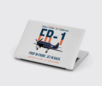 Thumbnail for FR-1 Fireball Prop in Front Jet in Back design on light gray MacBook case