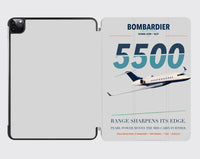 Thumbnail for Bombardier Global 5500 design on light gray ipad tablet case