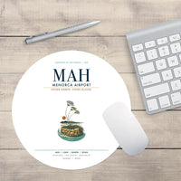 Thumbnail for Menorca Airport (MAH) design on white round mouse pad