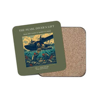 Thumbnail for The Pearl Diver's Lift - Designed Coasters design on green army 1-piece