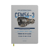 Thumbnail for CFM56-3 design on light gray notebook