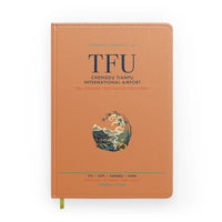 Thumbnail for Chengdu Tianfu International Airport (TFU) design on orange notebook