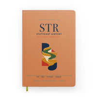 Thumbnail for Stuttgart Airport (STR) design on orange notebook