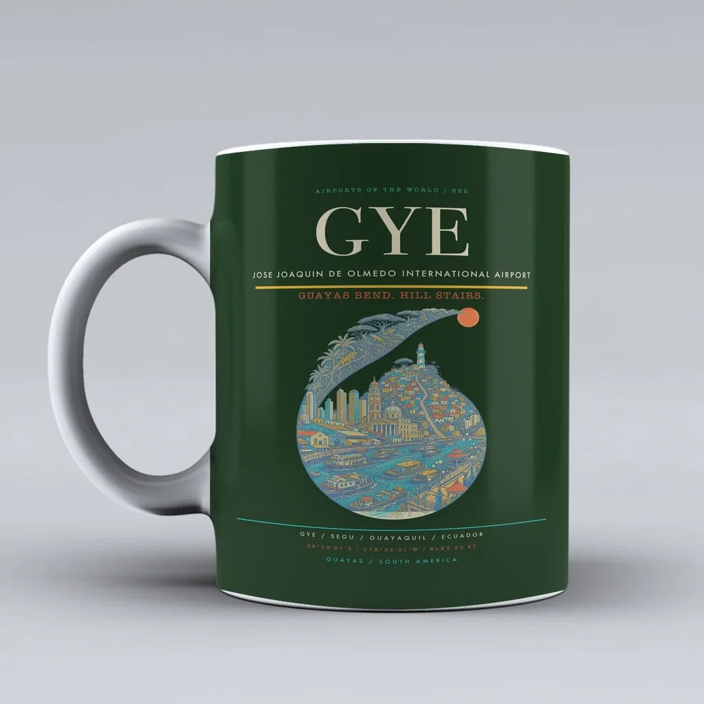 Jose Joaquin de Olmedo International Airport GYE Mug - Dark Green