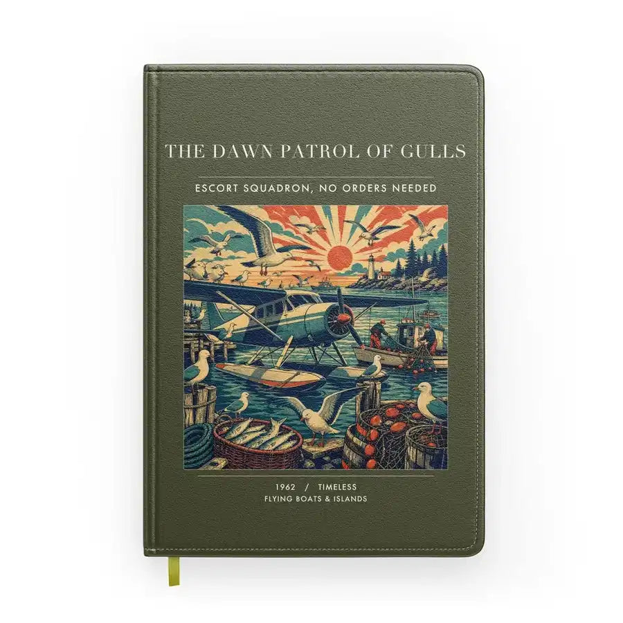 VINTAGE G4411 - The Dawn Patrol Of Gulls - Designed Notebooks design on greenarmy