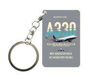 Thumbnail for Airbus A330-800neo Key Chain design on gray key chain
