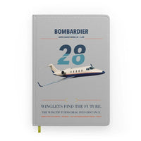 Thumbnail for Bombardier Learjet 28 design on light gray notebook