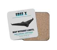 Thumbnail for AgEagle eBee X design on light gray 1 piece coaster