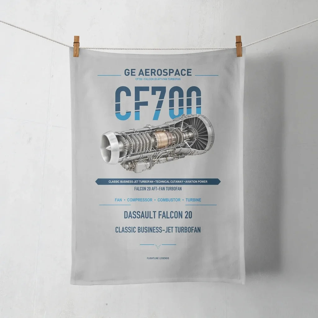 CF700 design on light gray towel