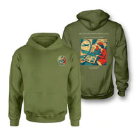 Thumbnail for VINTAGE G4423 - The Grandmother's First Flight - Double-Side Hoodie design on greenarmy double side