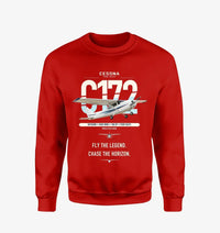 Thumbnail for Cessna 172 Skyhawk design on red sweatshirt