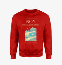 Thumbnail for Cornwall Airport Newquay (NQY) design on red sweatshirt
