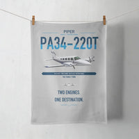 Thumbnail for Piper PA-34-220T Seneca V design on light gray towel
