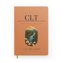 Thumbnail for Charlotte Douglas International Airport (CLT) design on orange notebook
