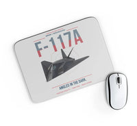 Thumbnail for F-117A Nighthawk design on light gray rectangle mouse pad