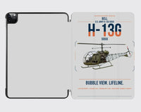 Thumbnail for Bell H-13G Sioux design on light gray ipad tablet case