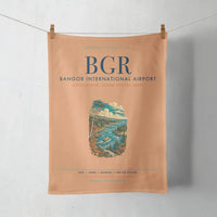 Thumbnail for Bangor International Airport (BGR) design on orange towel