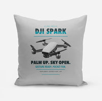 Thumbnail for DJI Spark design on light gray pillow
