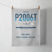 Thumbnail for Tecnam P2006T design on light gray towel