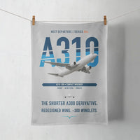 Thumbnail for Airbus A310-300 design on light gray towel