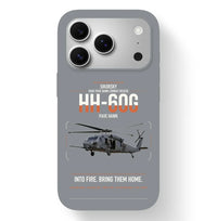 Thumbnail for Sikorsky HH-60G Pave Hawk design on gray magsafe iphone case, for iPhone 17 Pro