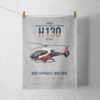 Thumbnail for Airbus H130 design on light gray towel