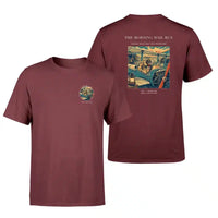 Thumbnail for VINTAGE G4146 - The Morning Mail Run - Double-Side T-Shirt design on darkred double side t shirt
