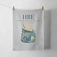 Thumbnail for Borg El Arab Airport (HBE) design on light gray towel