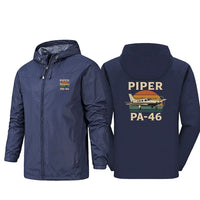 Thumbnail for Retro Piper PA-46 Rain Jacket - view 6