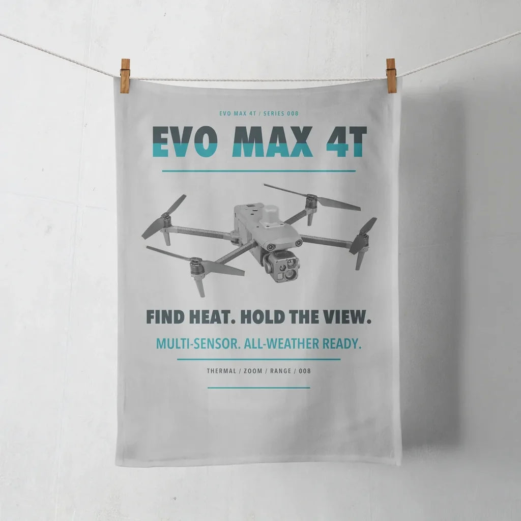 Autel EVO Max 4T design on light gray towel