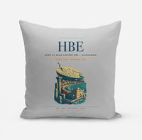 Thumbnail for Borg El Arab Airport (HBE) design on light gray pillow