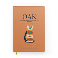 Thumbnail for Oakland San Francisco Bay Airport (OAK) design on orange notebook